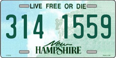 NH license plate 3141559