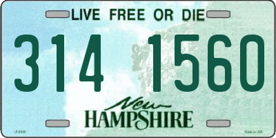 NH license plate 3141560