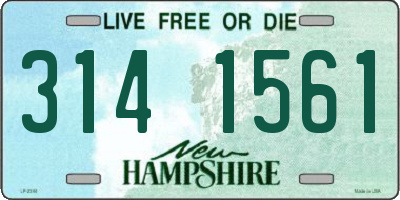 NH license plate 3141561