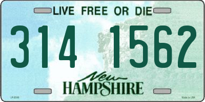 NH license plate 3141562