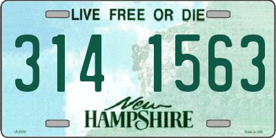 NH license plate 3141563