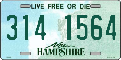 NH license plate 3141564