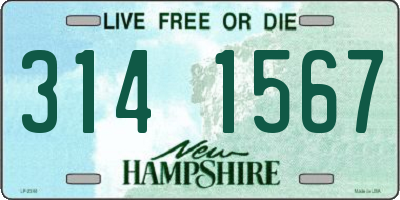 NH license plate 3141567