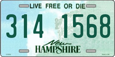 NH license plate 3141568