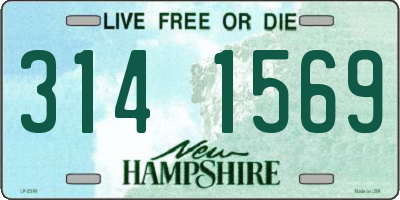 NH license plate 3141569