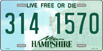 NH license plate 3141570