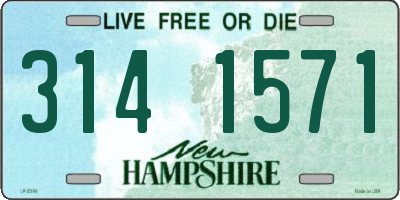 NH license plate 3141571