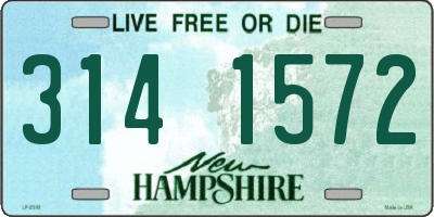 NH license plate 3141572