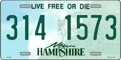 NH license plate 3141573