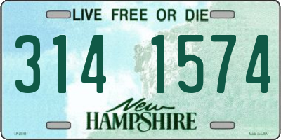 NH license plate 3141574