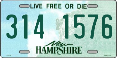 NH license plate 3141576