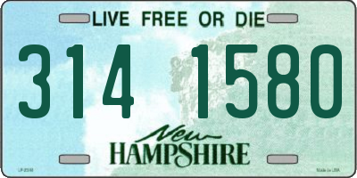 NH license plate 3141580
