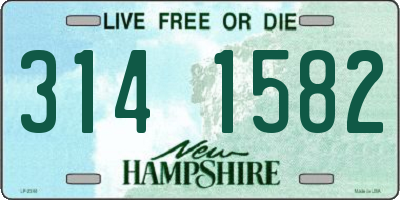NH license plate 3141582