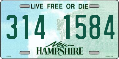 NH license plate 3141584