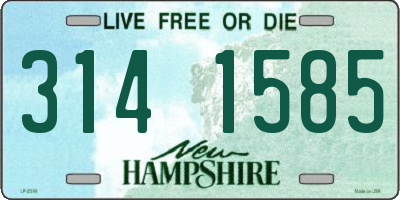 NH license plate 3141585