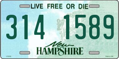 NH license plate 3141589