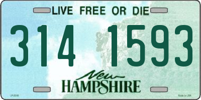 NH license plate 3141593