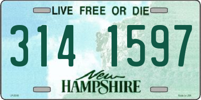 NH license plate 3141597