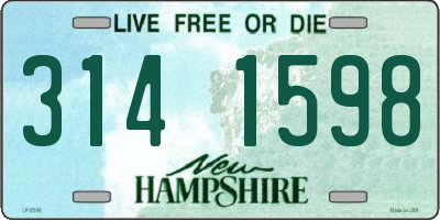 NH license plate 3141598