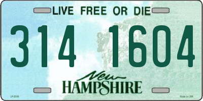 NH license plate 3141604