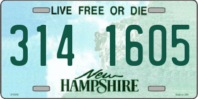 NH license plate 3141605