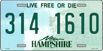 NH license plate 3141610