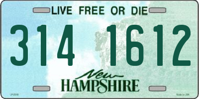 NH license plate 3141612