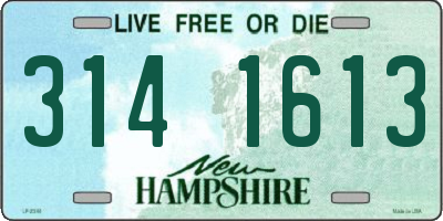 NH license plate 3141613