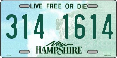 NH license plate 3141614