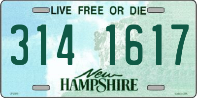 NH license plate 3141617