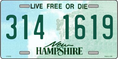 NH license plate 3141619