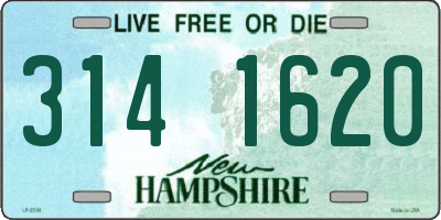 NH license plate 3141620