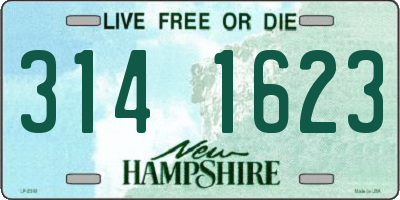 NH license plate 3141623