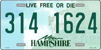 NH license plate 3141624