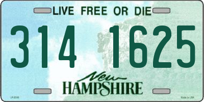 NH license plate 3141625