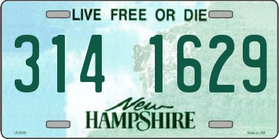 NH license plate 3141629