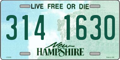 NH license plate 3141630