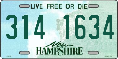 NH license plate 3141634