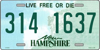 NH license plate 3141637