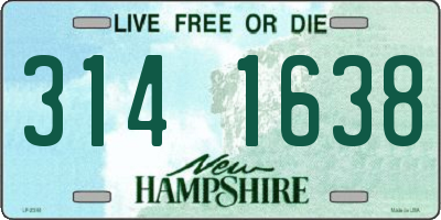 NH license plate 3141638
