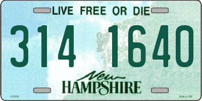 NH license plate 3141640