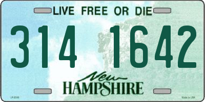 NH license plate 3141642