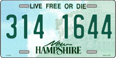 NH license plate 3141644
