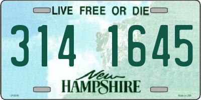 NH license plate 3141645
