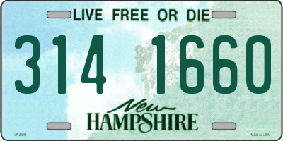 NH license plate 3141660