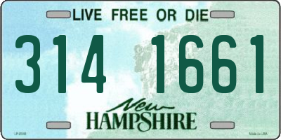 NH license plate 3141661