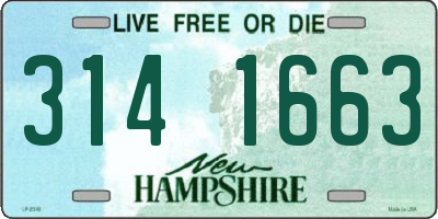 NH license plate 3141663