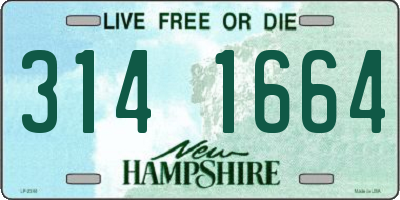 NH license plate 3141664