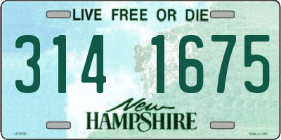 NH license plate 3141675