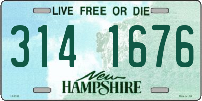 NH license plate 3141676